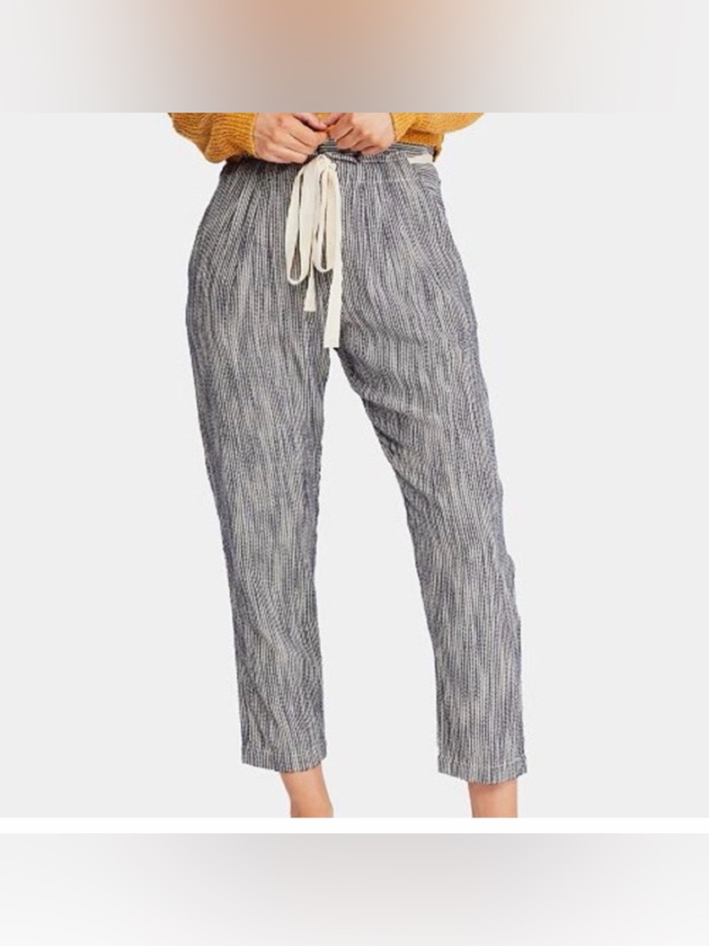 Free People Crop Striped Pants